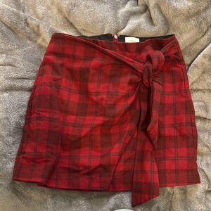 Plaid Red Skirt - Wilfred